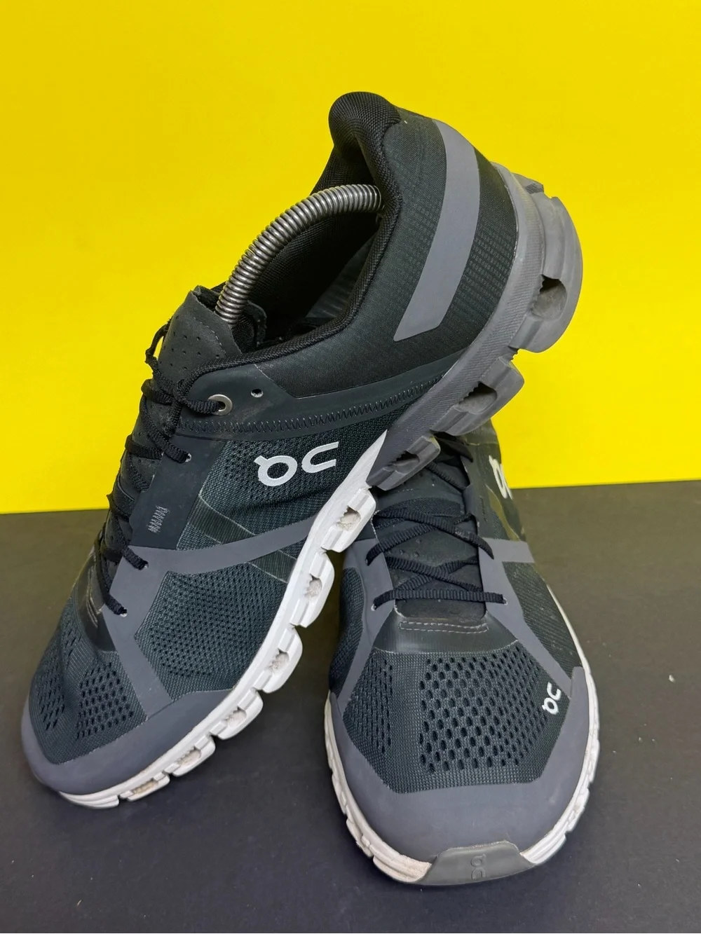 Size 12 - On Cloudflow Black Asphalt Men’s Running Shoes